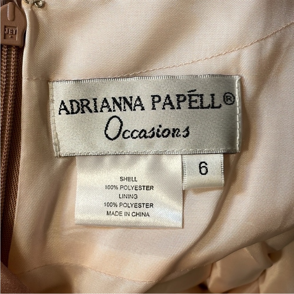 Adrianna Papell Beaded Empire Waist Gown with Body Wrap. 6. NWT. $298! - Picture 4 of 13